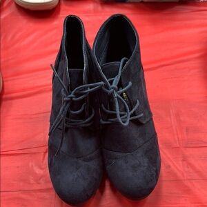 Dream Pairs Dark Blue Lace-Up Boots
